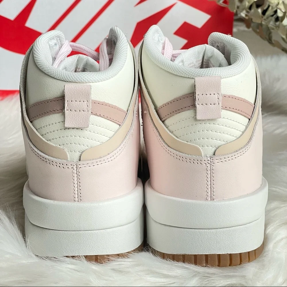 Nike Dunk High Up Pink Oxford W8.5 DH3718-102 NIB